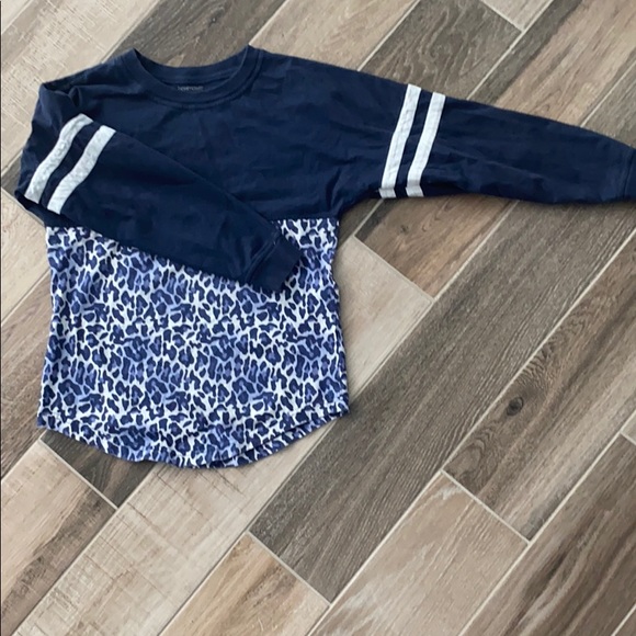 ‘ GYMNAST’ navy and white LS Tee YL sparkle! - Picture 2 of 4